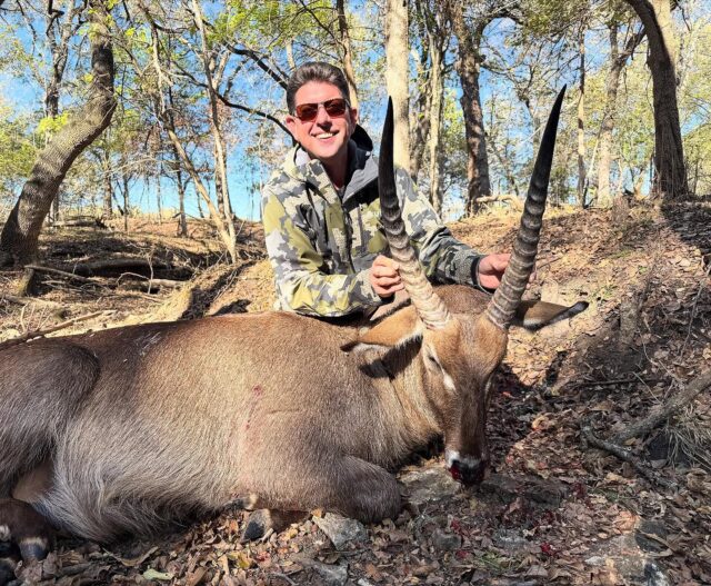 Congratulations to our hunter Troy, on harvesting a beautiful waterbuck! www.cottonmesawhitetail.com903-654-3416