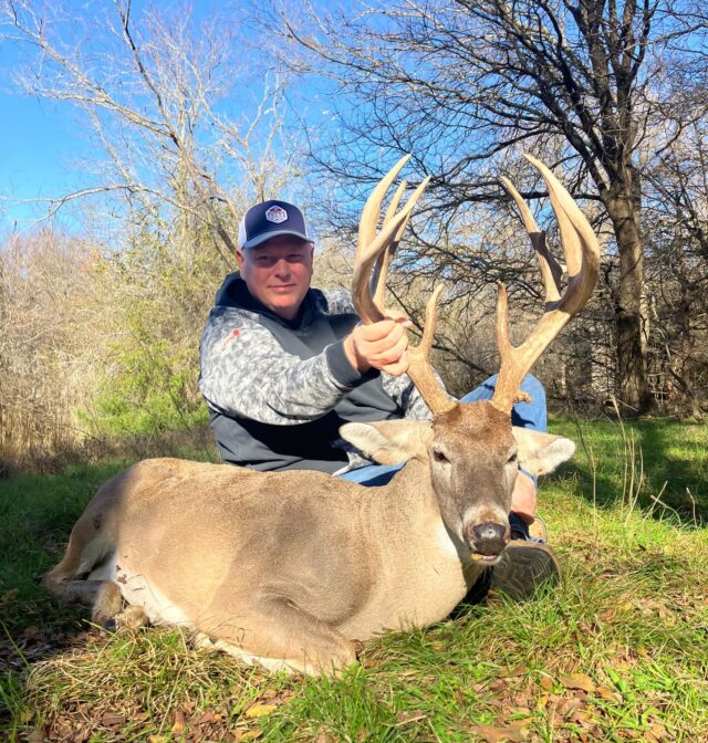 Congratulations to our hunter, Lee on harvesting a 160 class whitetail buck! www.cottonmesawhitetail.com903-654-3416