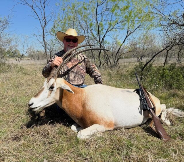 Congratulations to our hunter, Ray on harvesting a scimitar horned oryx bull! www.cottonmesawhitetail.comRobert (903) 654-3416Stephen (903) 654-0361